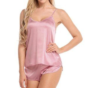 ladies two pc. pj set, 1 pink 1 purple size M